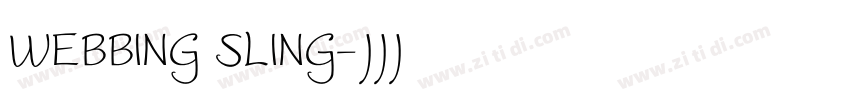 WEBBING SLING字体转换